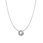 Silver CZ Initial Alphabet Letter A Necklace Pendant Chain Bulk