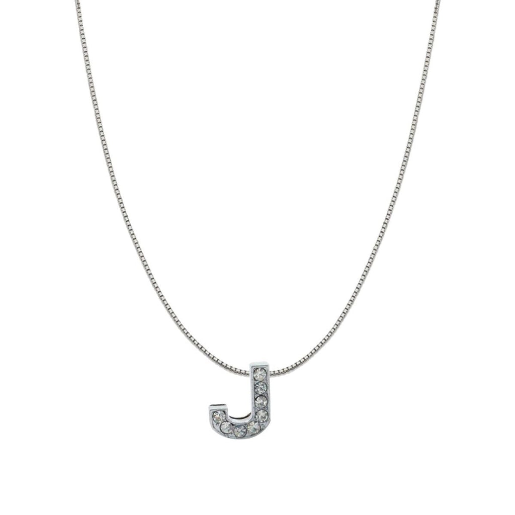 Silver CZ Initial Alphabet Letter A Necklace Pendant Chain Bulk