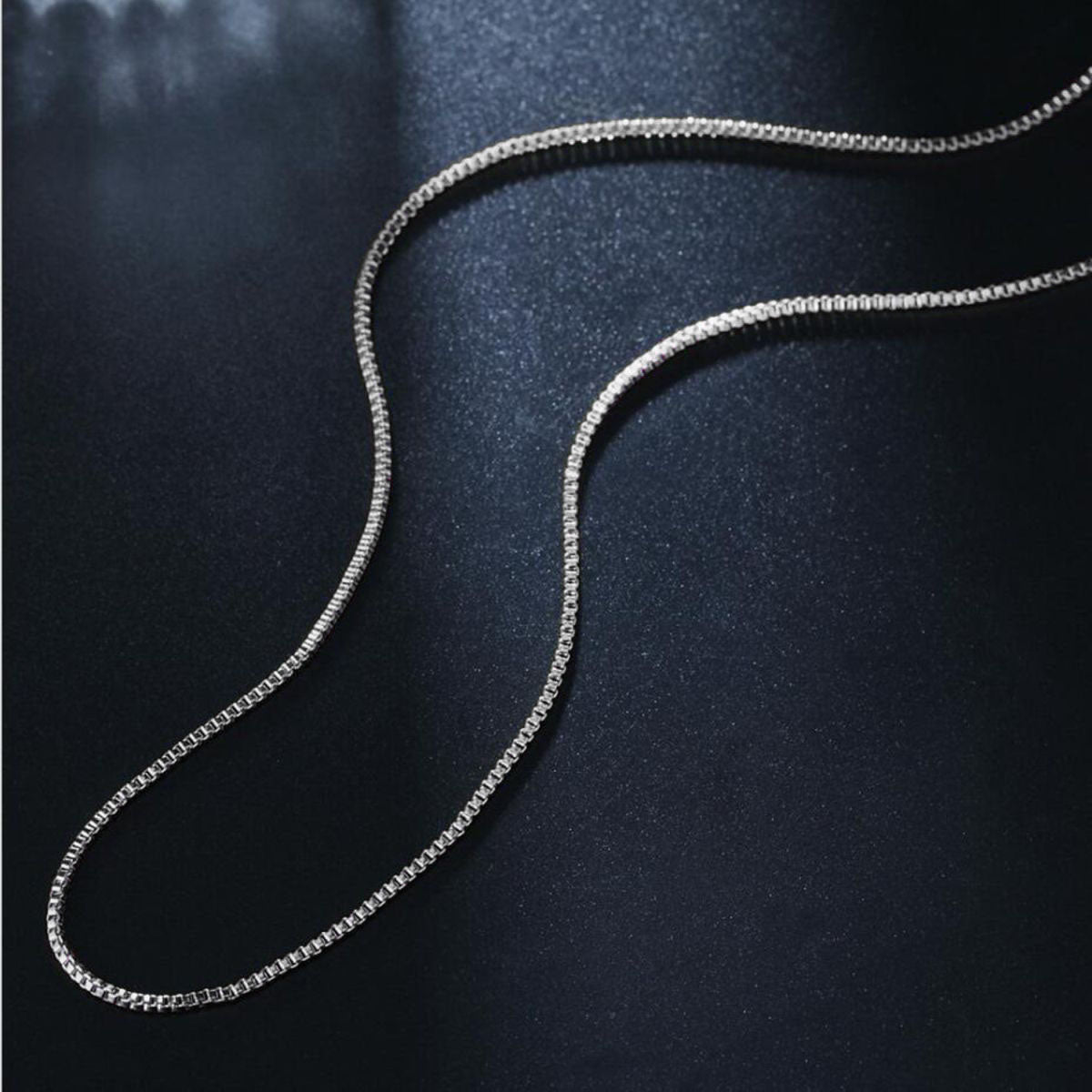 Slim Box Silver Copper Necklace Chain For Women Bulk Main image