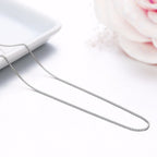 Slim Box Silver Copper Necklace Chain For Women Bulk