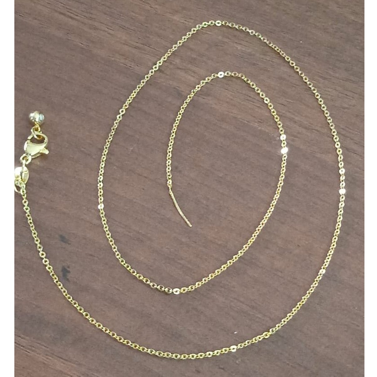 Slim Link Copper 18K Gold Chain Necklace For Women "18 Bulk Main image