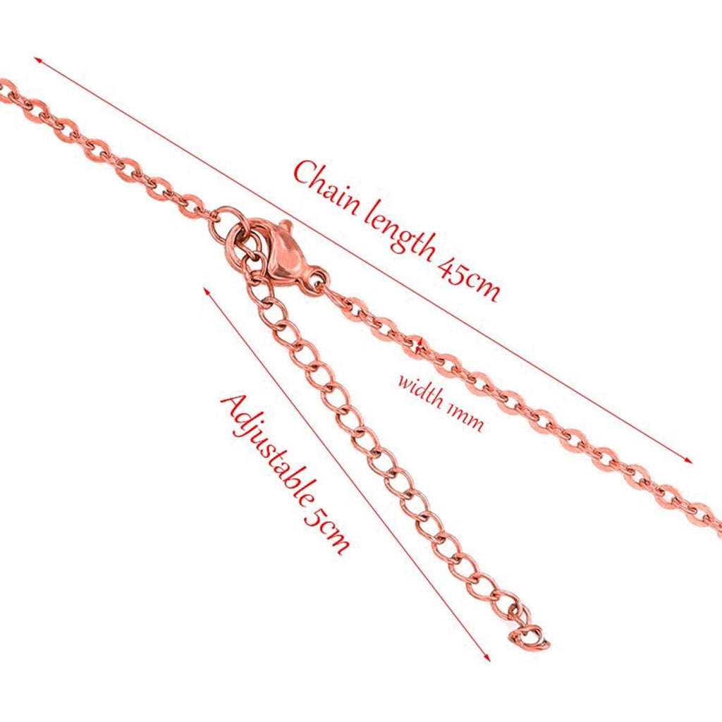 Copper Rose Gold Slim Link Chain For Women Bulk