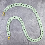 Mint Green Polymer Mask Chain For Women Bulk
