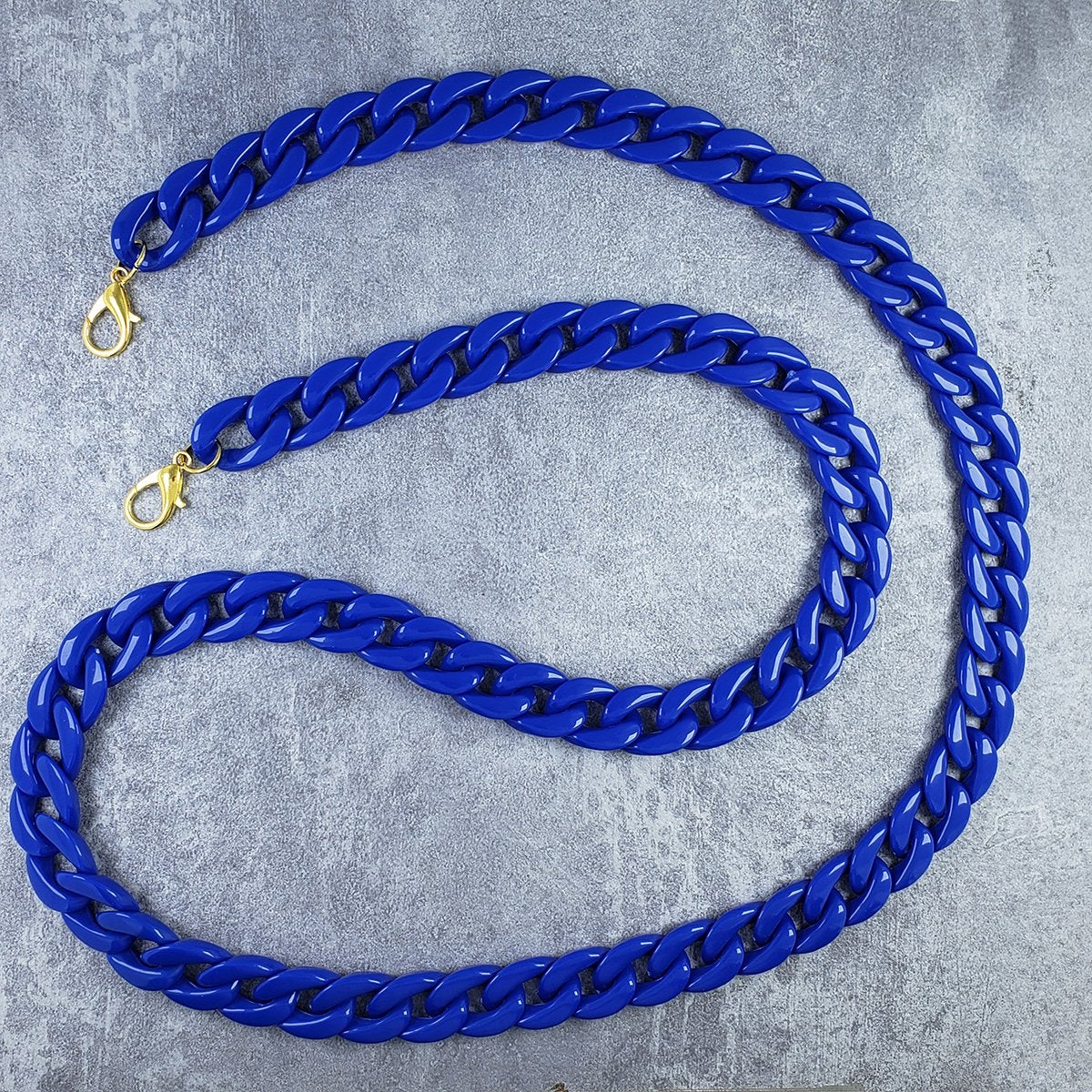 Dark Blue Polymer Mask Chain For Women Bulk