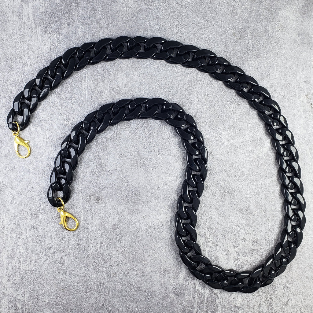 Black Polymer Mask Chain For Women Bulk