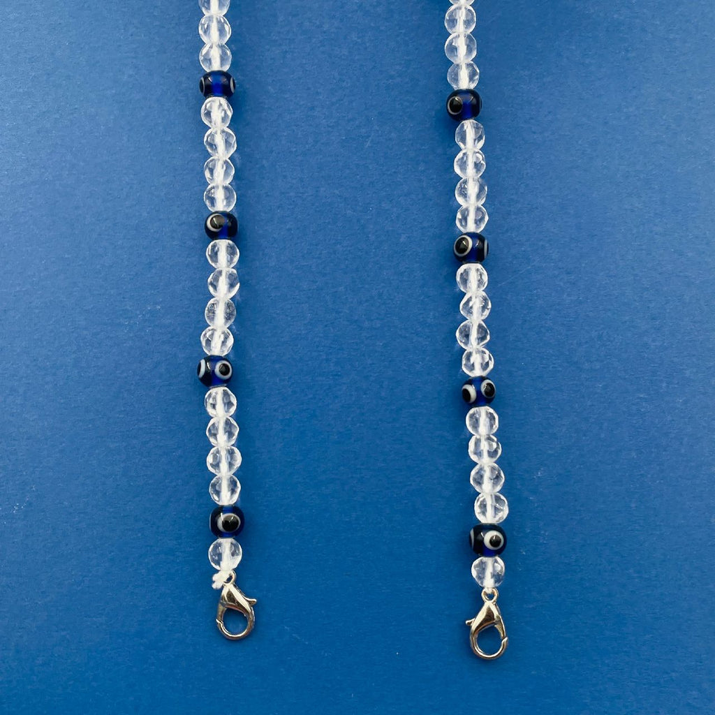 Transparent White Black Beads Mask Chain For Women Bulk