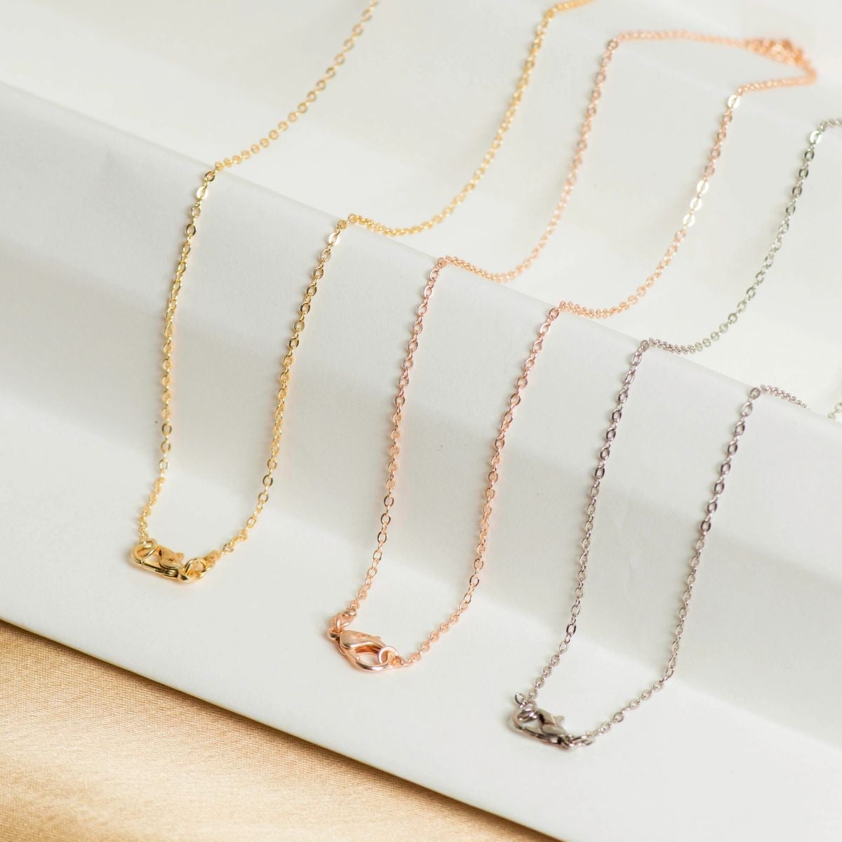 Ready Chain Jump Ring Lobster Size 20 Inch 6Pcs Chain Unisex Bulk Main image