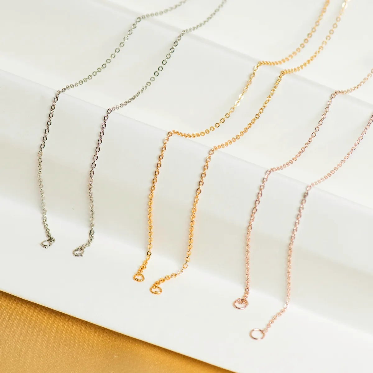 Ready Chain Jump Ring Lobster Size 20Inch 6Pc Chain Women Unisex Bulk Main image