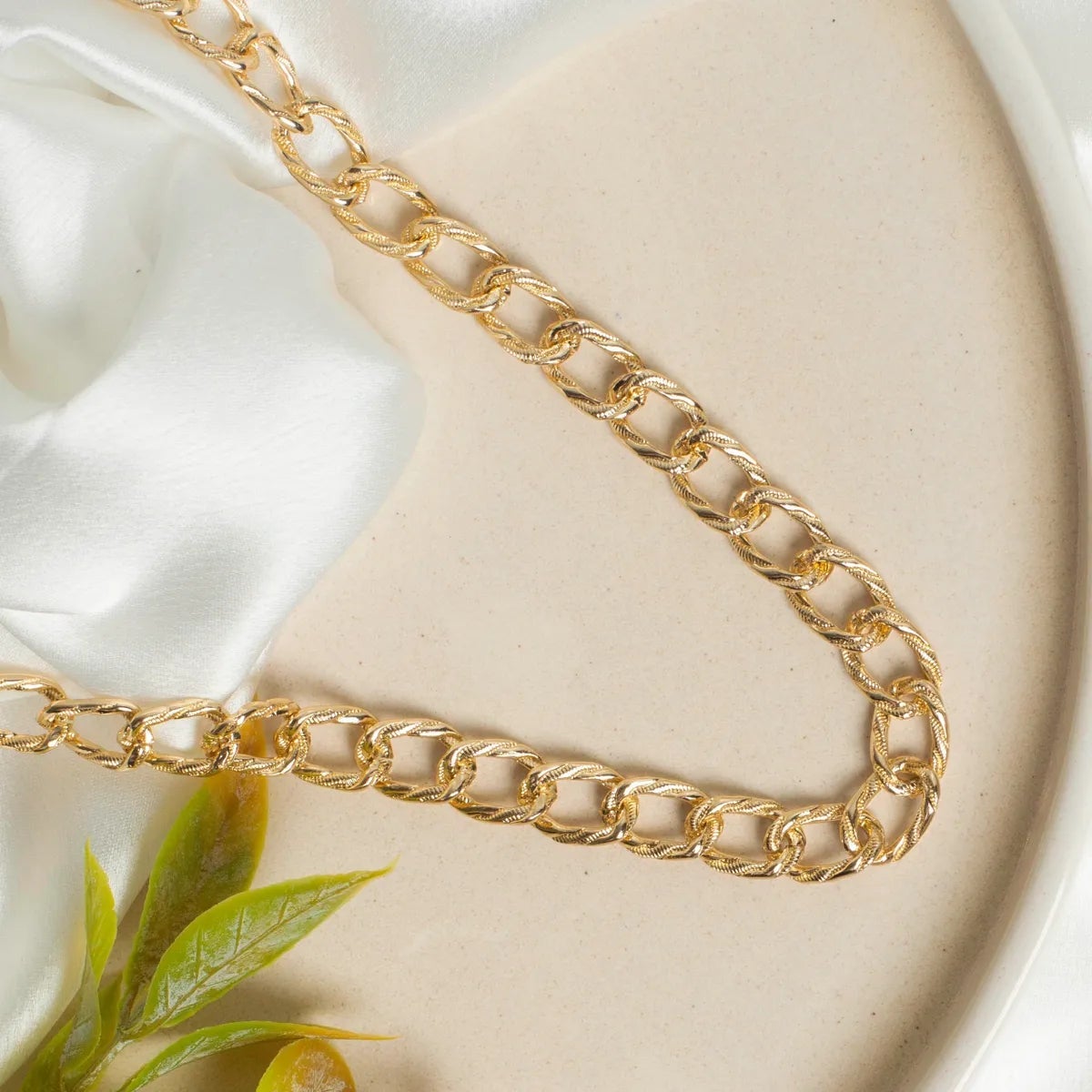 Aluminium Size 10 Mm Width 1 Meter Necklace Chain Women Unisex Bulk Main image
