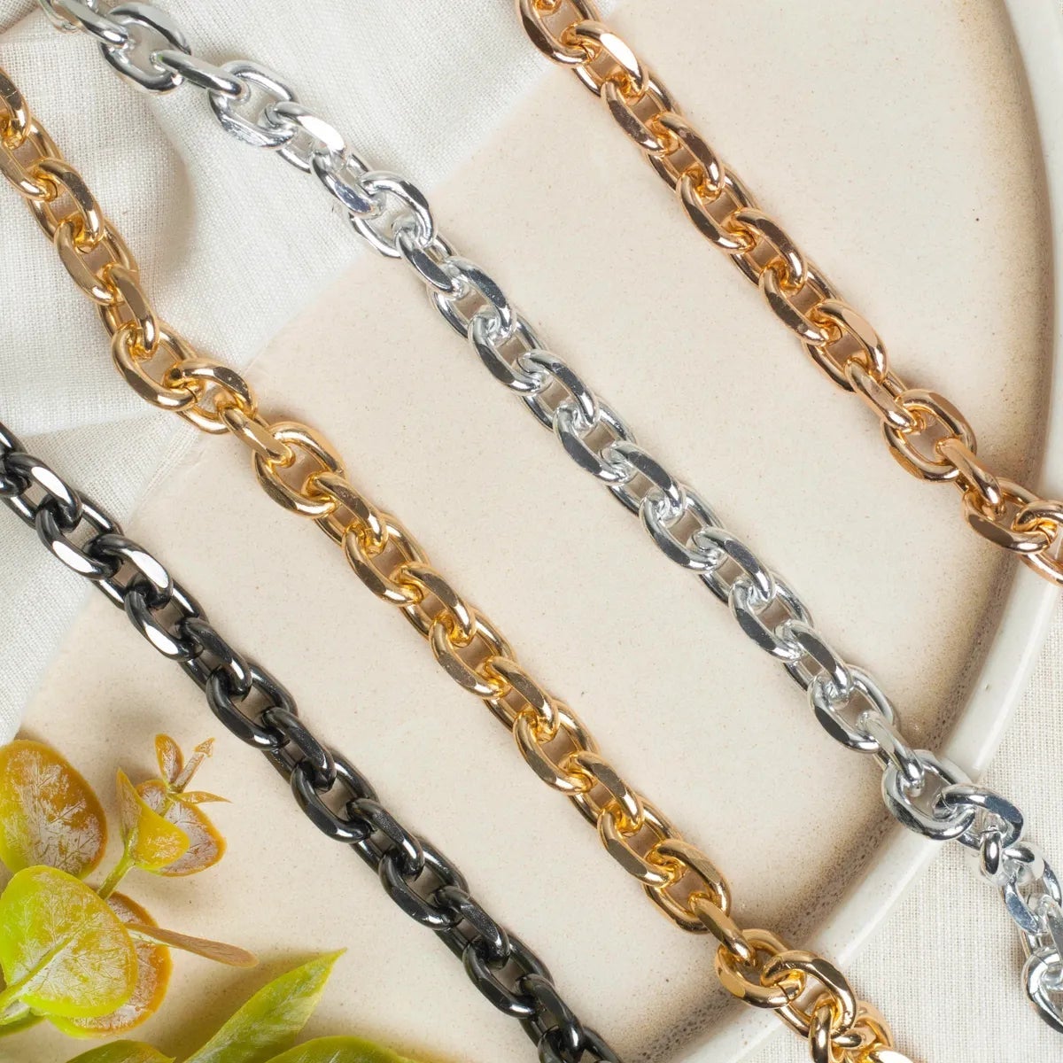 Aluminium Size 11 Mm Width 1 Meter Chain Women Unisex Bulk