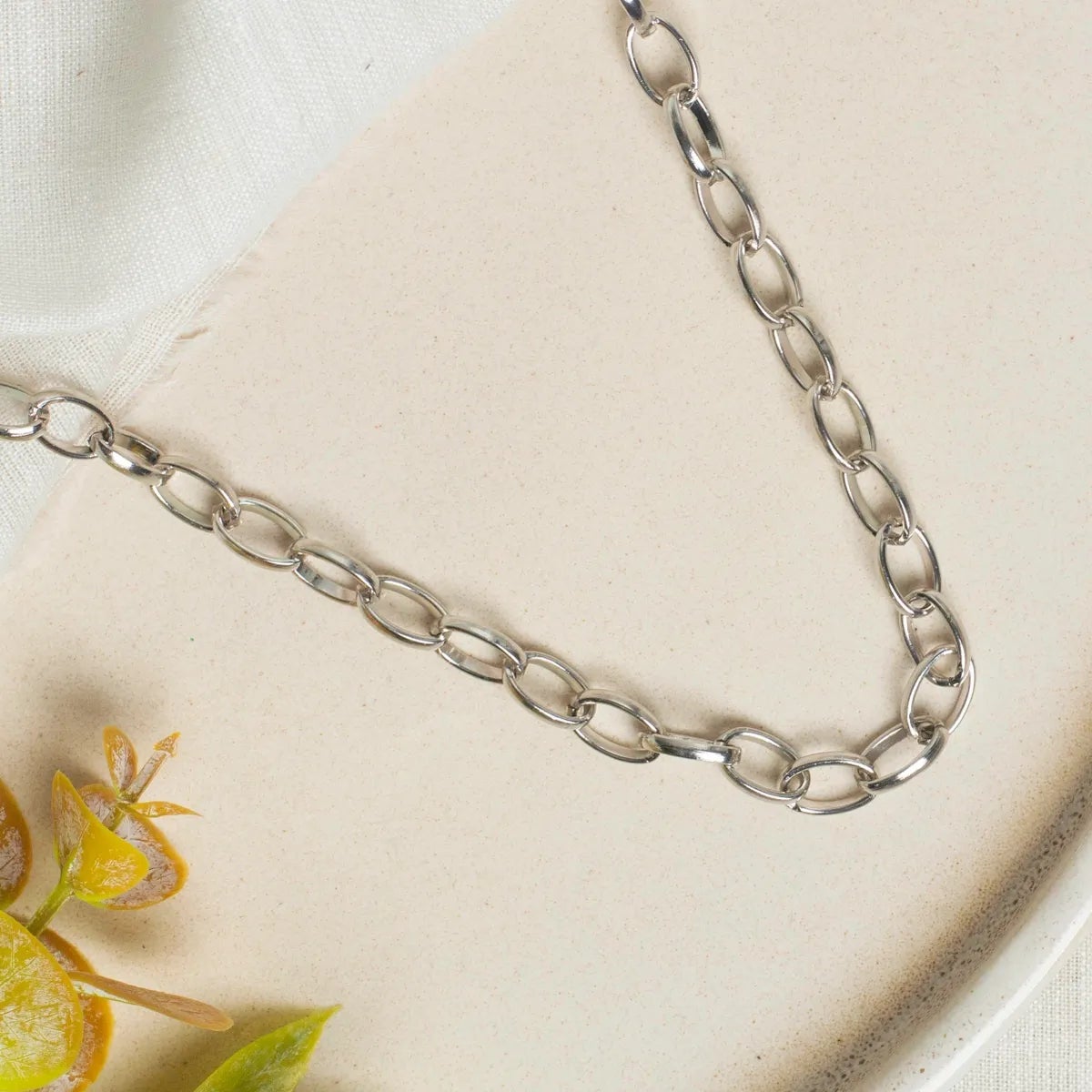 Aluminium Size 6 Mm Width 1 Meter Necklace Chain Women Unisex Bulk Main image