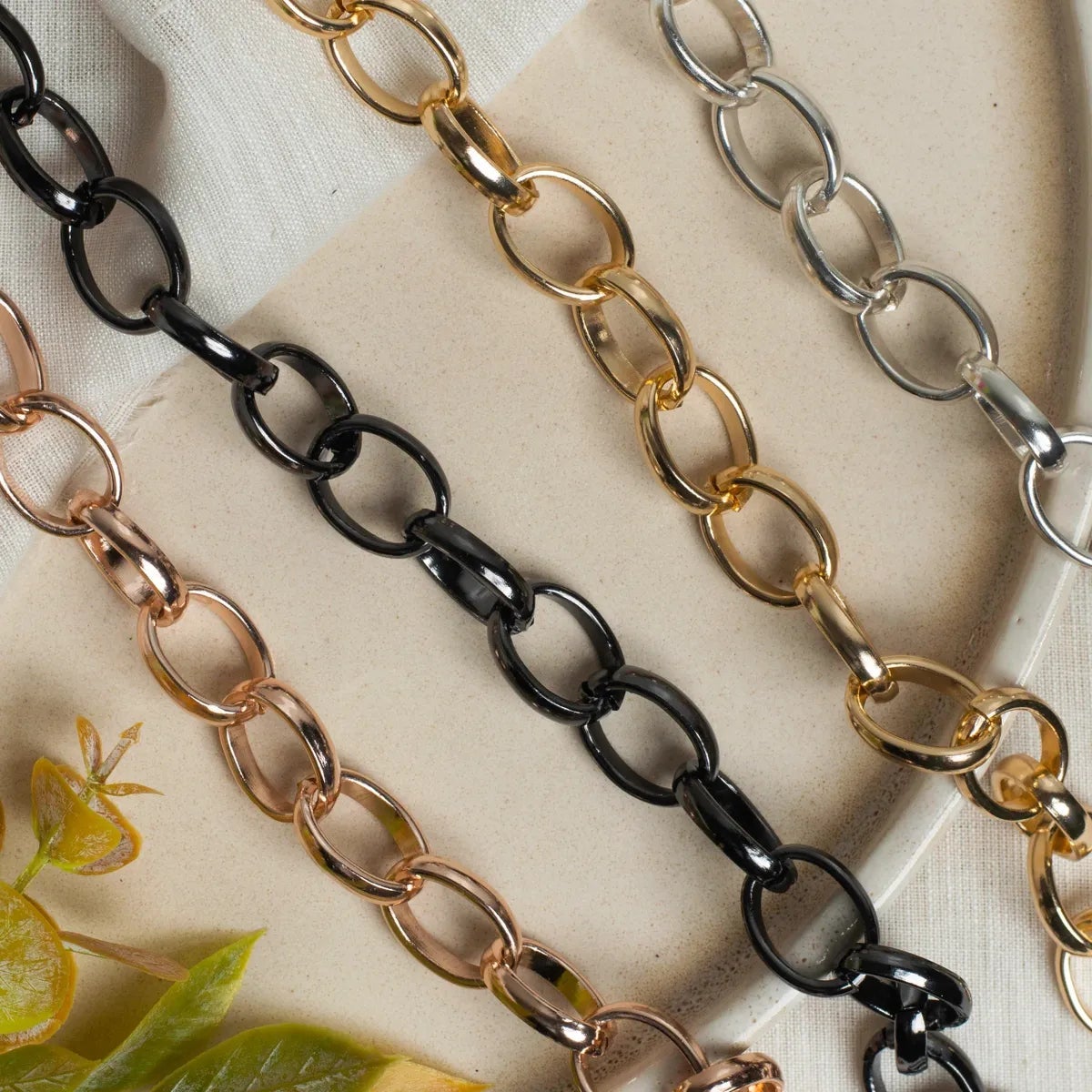 Aluminium Size 16 Mm Width 1 Meter Chain Women Unisex Men Bulk