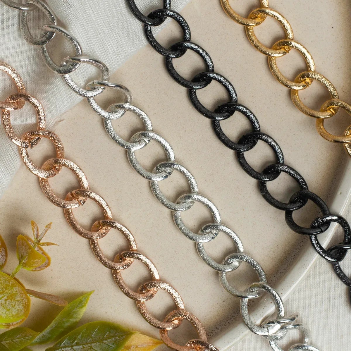 Aluminium Size 16 Mm Width 1 Meter Chain Women Unisex Bulk