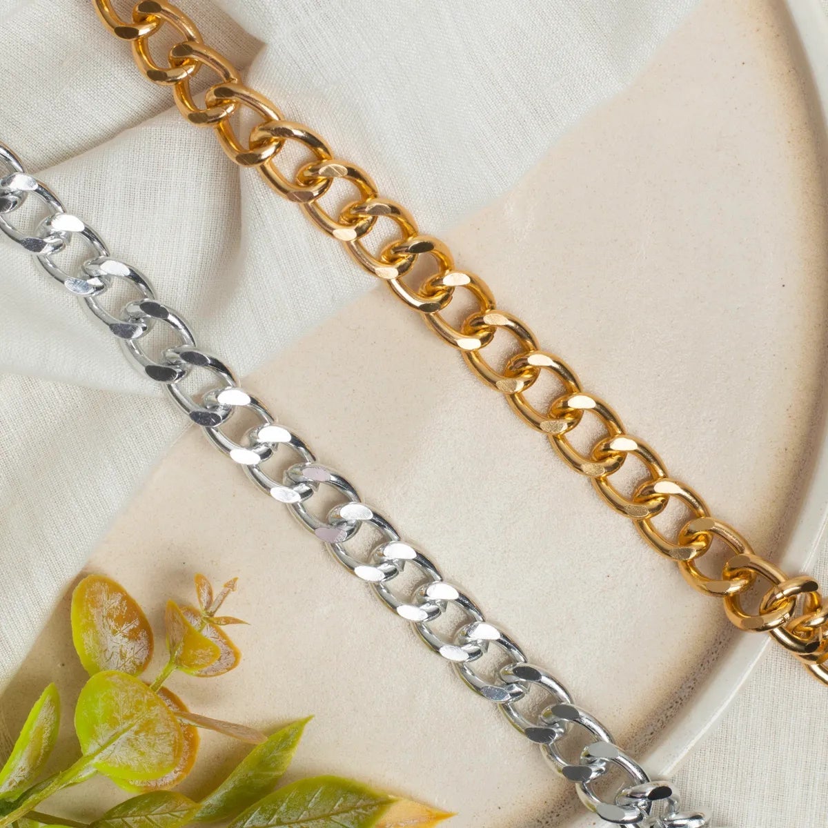 Aluminium Size 14 Mm Width 1 Meter Chain Women Unisex Bulk Main image