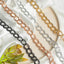 Aluminium Size 14 Mm Width 1 Meter Chain Women Unisex Bulk