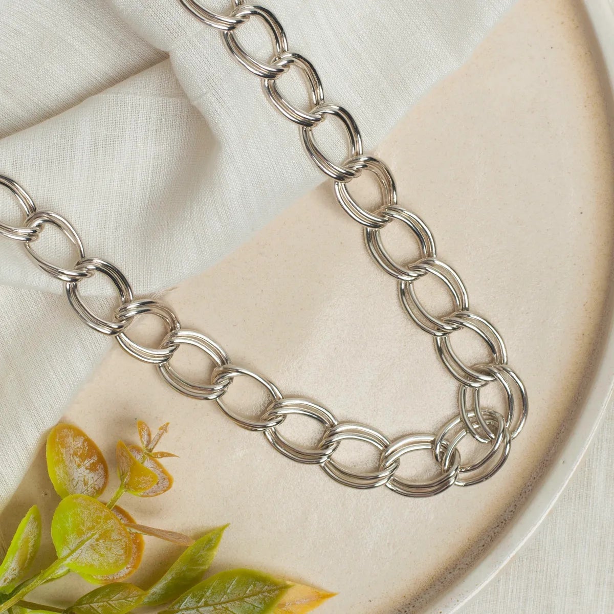 Aluminium Size 16 Mm Width 1 Meter Necklace Chain Women Men Bulk Main image