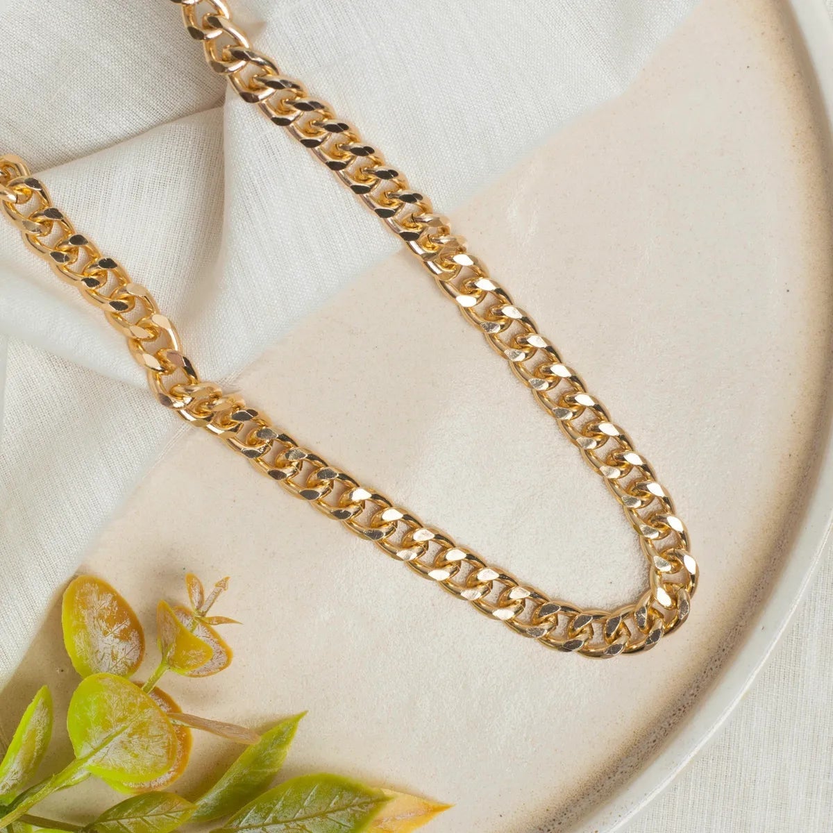 Aluminium Size 9 Mm Width 1 Meter Chain Women Unisex Men Bulk Main image