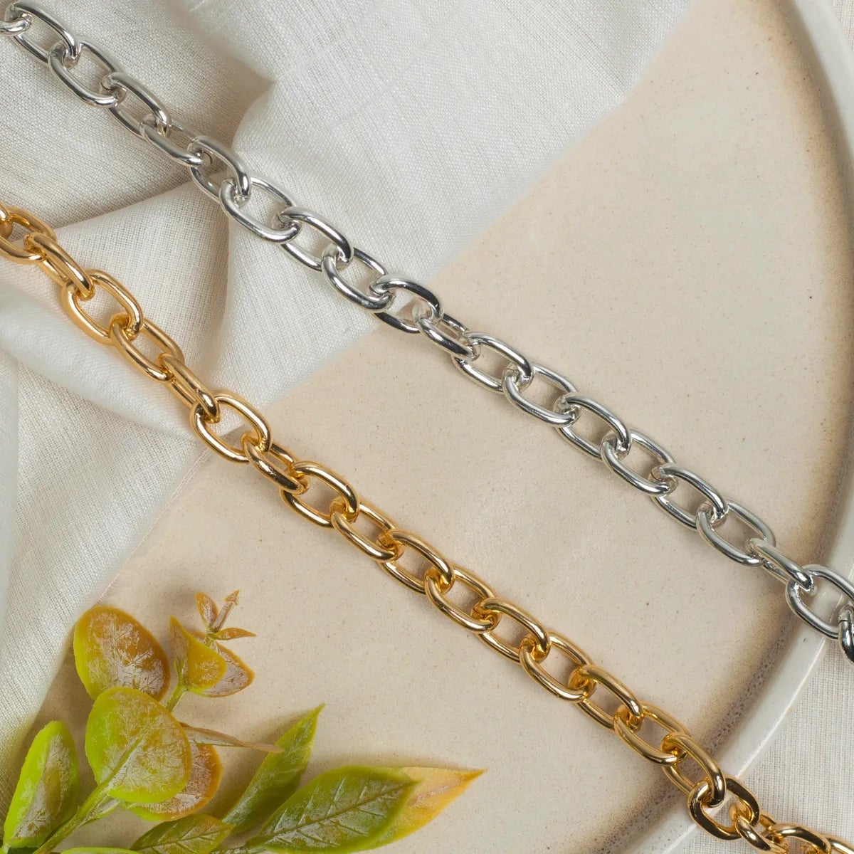 Aluminium Size 11 Mm Width 1 Meter Chain Women Bulk Main image