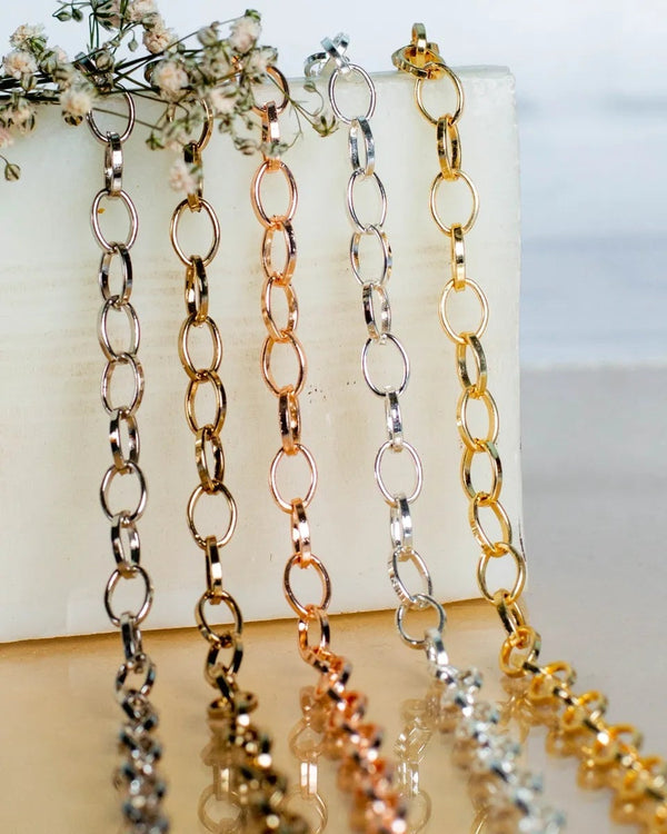 Iron Oval Size 6 Mm 100G Chain Women Unisex Bulk Main image