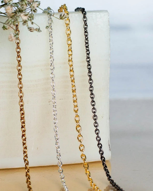 Iron Twisted Link O Shaped Size 2 Mm 100G Chain Women Unisex Bulk Main image