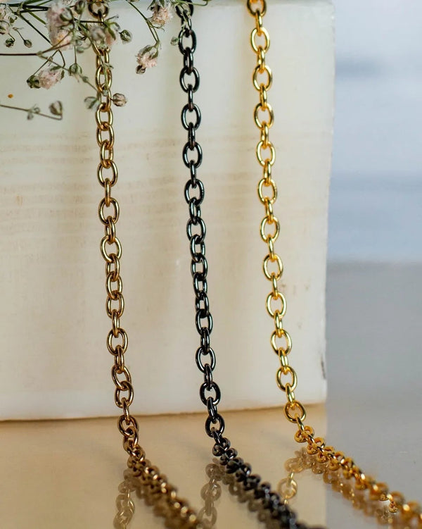 Iron Cross O-Shaped Size 3 Mm 100G Chain Women Unisex Bulk Main image