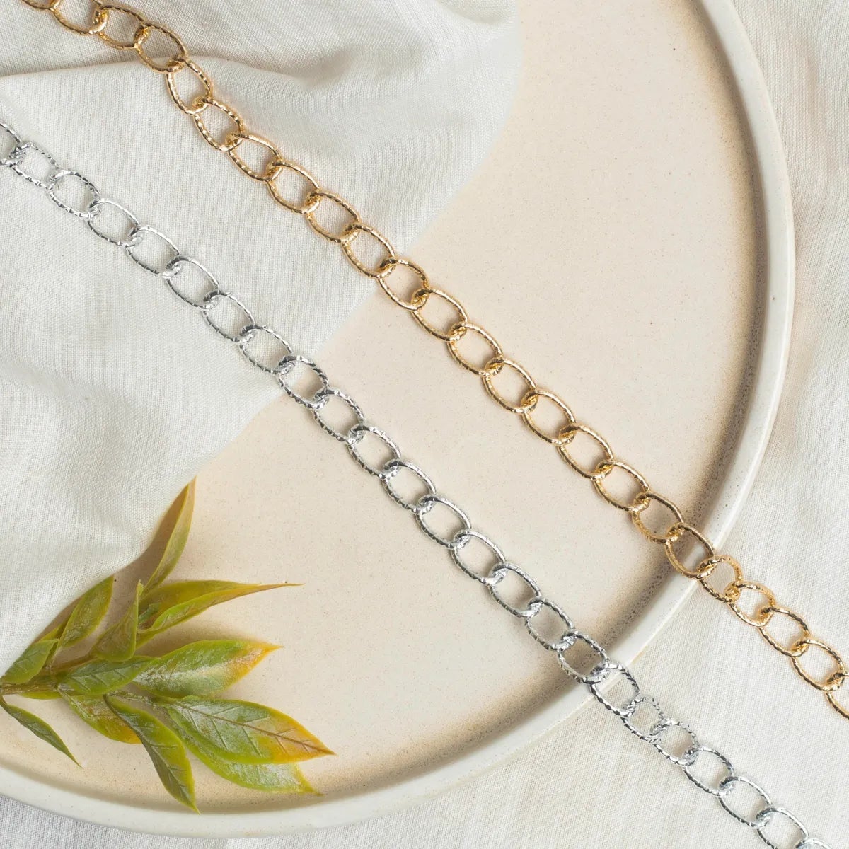 Aluminium Size 10 Mm Width 1 Meter Chain Women Bulk