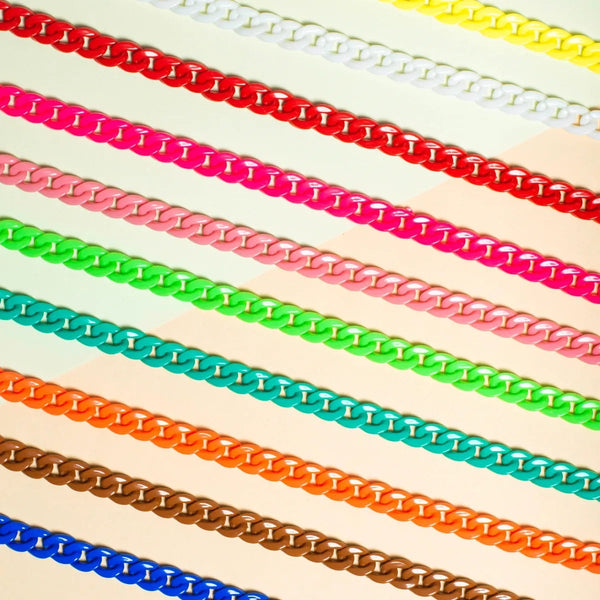 Small Acrylic Link 1 Meter 14 Mm Width Chain Women Unisex Bulk Main image