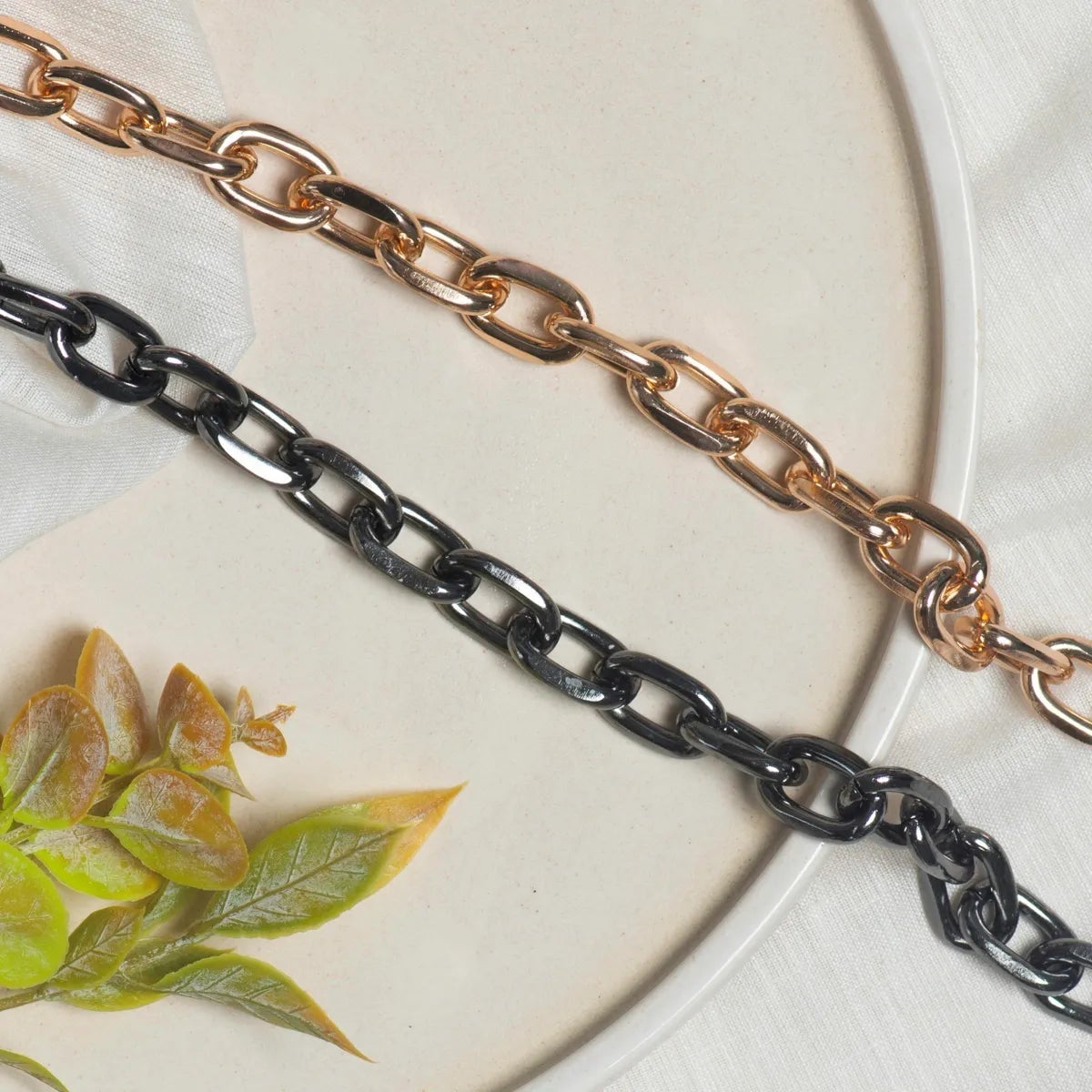 Aluminium Size 14 Mm Width 1 Meter Necklace Chain Women Bulk