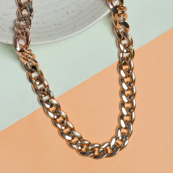 Metallic Curb Link 30 Mm Width 1 Meter Mask Chain Women Unisex Bulk Main image
