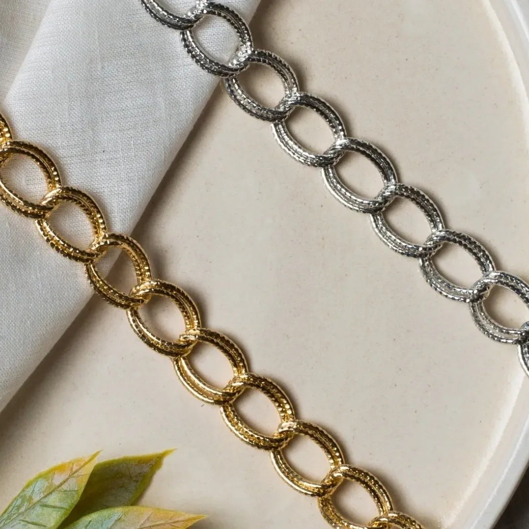 Aluminium Oval 13 Mm Width 1 Meter Chain Women Unisex Bulk Main image