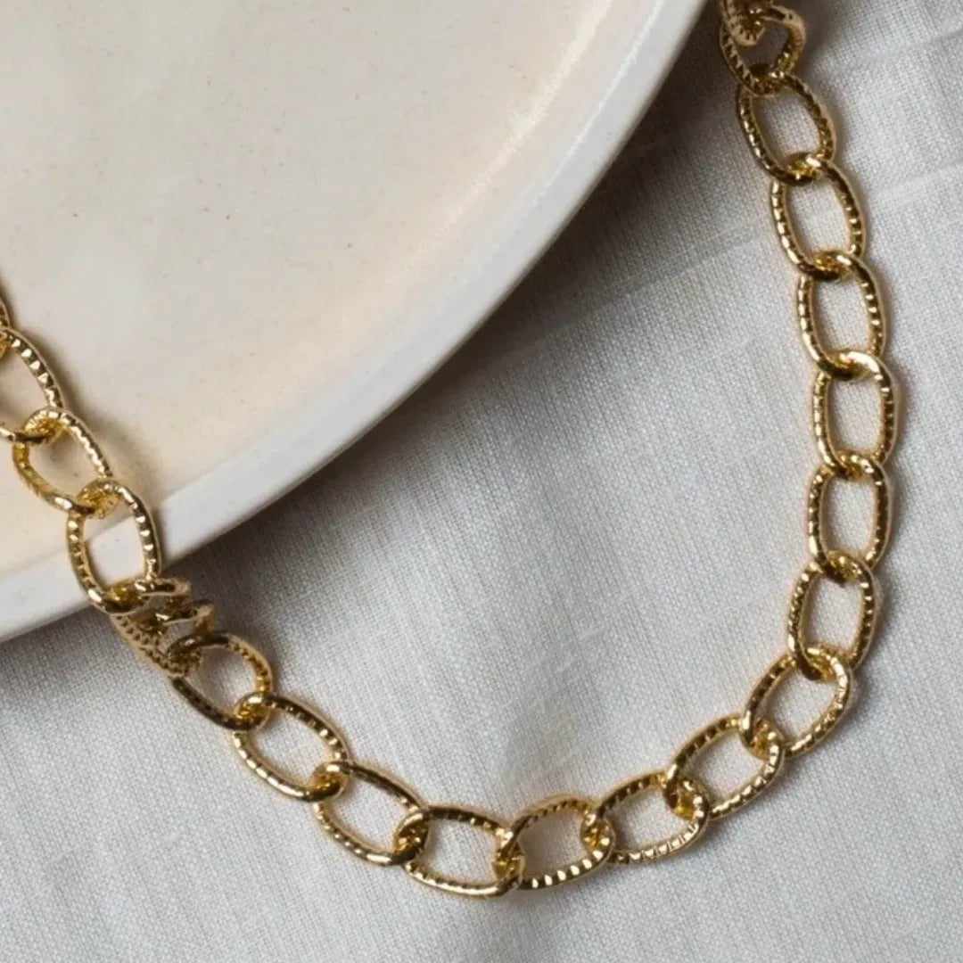 Oval Aluminium 10 Mm Width 1 Meter Chain Women Unisex Bulk Main image