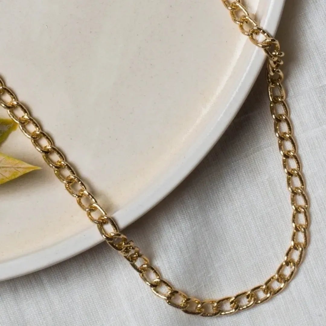 Aluminium Oval 10 Mm Width 1 Meter Chain Women Unisex Bulk