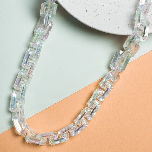 Transparent White Link Sunglasses Necklace Holder 1 Meter 22 Mm Mask Chain Women Unisex Main image