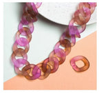 Two Tone Acrylic S Face Lanyard Or Sunglasses Holder 1 Meter 32 Mm Mask Chain Women Unisex