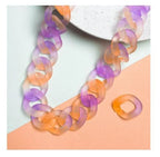 Two Tone Acrylic S Face Lanyard Or Sunglasses Holder 1 Meter 32 Mm Mask Chain Women Unisex