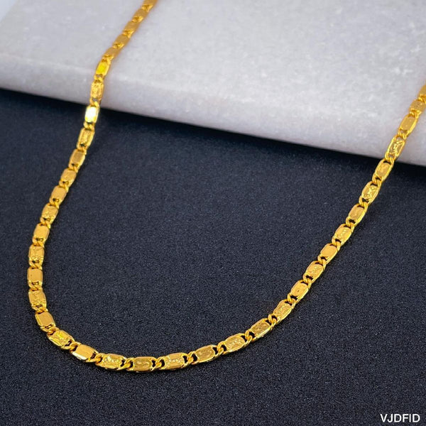 Copper 22K Gold Slim Italian Designer Necklace Chain For Men Bulk Main image