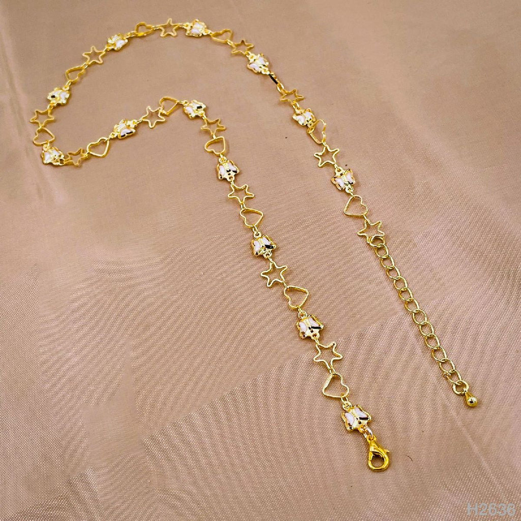Butterfly Heart Star 18K Gold Copper Necklace Chain For Women Bulk