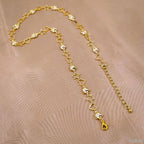 Butterfly Heart Star 18K Gold Copper Necklace Chain For Women Bulk