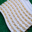 Oval Rugged Glossy Links 18K Gold Anti Tarnish Chain 1 Metre Bulk