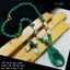 CZ Natural Pearl Agate Beads Necklace Earring Set Bulk
