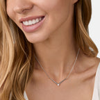 Brass 18K Rose Gold V Shape Chain Pendant For Women Bulk