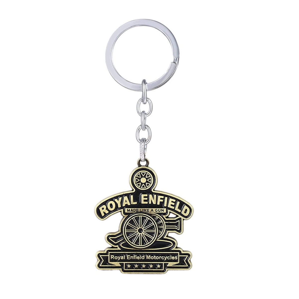 Vintage Royal Enfield Bullet Motor Cycle Bike Scooter Key Chain Ring Main image