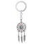 Dream Catcher Oxidised Afghani Bohemian Tribal Silver Blue Key Chain