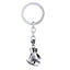 Boxing Glove Silver Rhodium Stainless Steel Key Chain Key Ring Bulk