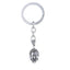 Religious Buddha Silver Stainless Steel Key Chain Key Ring Bulk