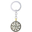 Vintage Swastik Talisman Bronze Key Chain Key Ring Bulk