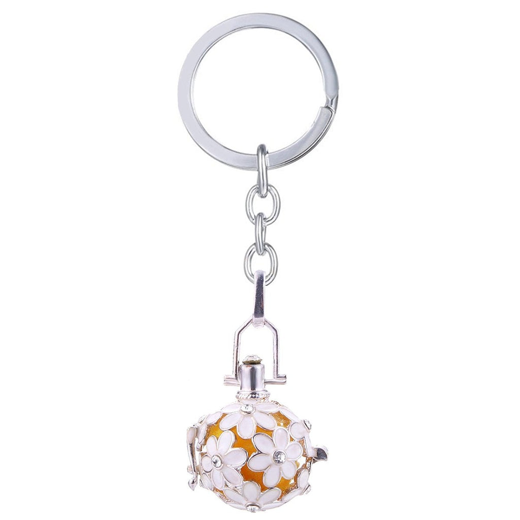Aromatherapy Essential Oil Perfume Diffuser Hollow Cage Key Chain