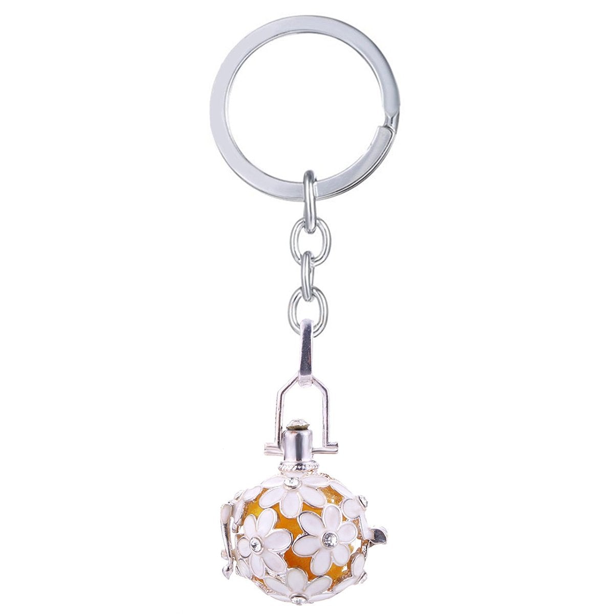 Aromatherapy Essential Oil Perfume Diffuser Hollow Cage Key Chain