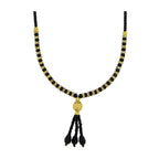 Traditional Designer Black Beads CZ Gold Necklace Mangalsutra Bulk