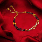 Dainty CZ Slider Expandable Hand Wrist Mangalsutra Bracelet Bulk